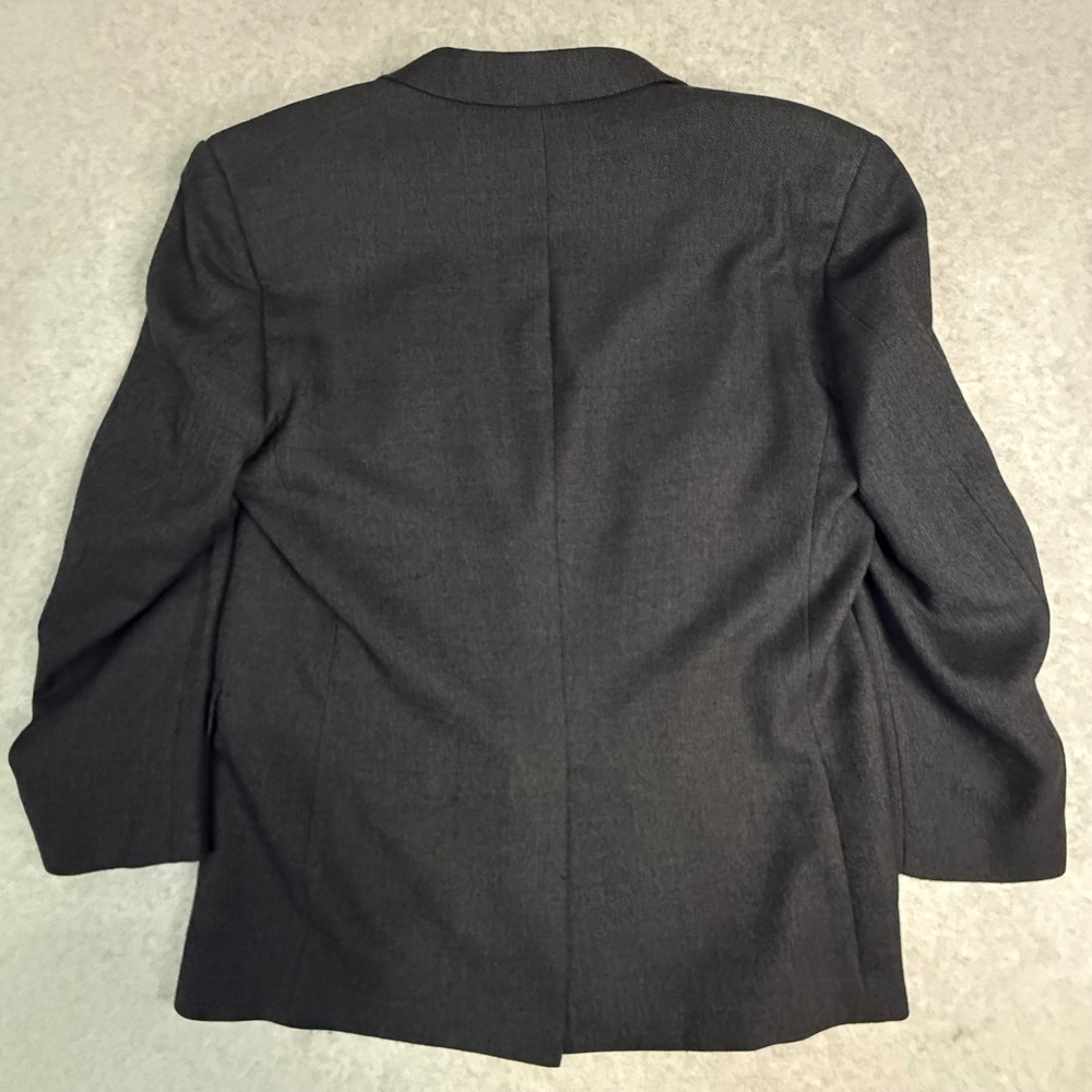 Jos A Bank Traveler's Collection Gray 100% Wool Blazer Sport Coat 46L 01110 - Picture 15 of 16